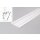 4 Meter LED Profil Wall 10mm -Frontblende weiß lackiert Serie M