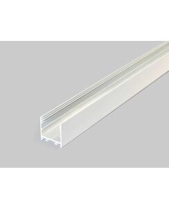 4 Meter LED Alu Profil Aufbau breit 02 weiß lackiert 30mm...