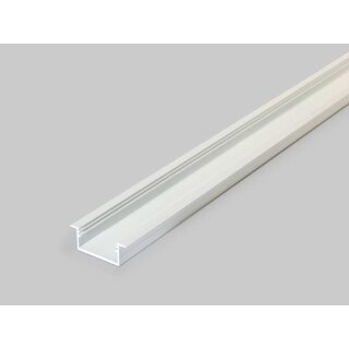 4 Meter LED Alu Profil Einbau breit 06 weiß lackiert 30mm Serie Varia