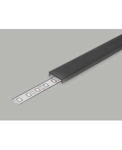 2 Meter Abdeckung (Typ C3) schwarz Klickabdeckung Serie ECO