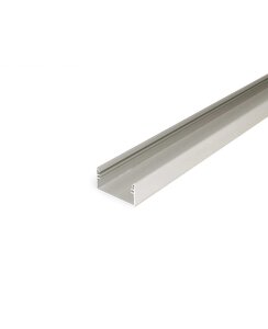 2 Meter LED Alu Profil Aufputz XL 50mm Silber eloxiert ohne Abdeckung