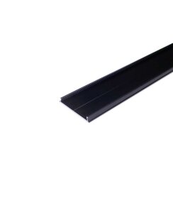 2 Meter Alu Abdeckplatte zu Aufputz XL 50mm schwarz  eloxiert