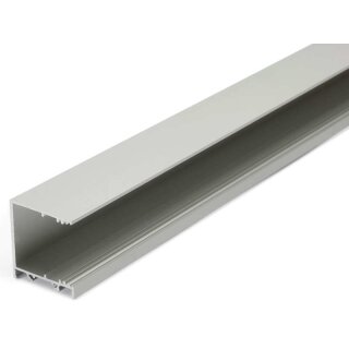 3 Meter LED Alu Profil Aufbau breit 03 Silber eloxiert 30mm Serie Varia