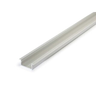 3 Meter LED Alu Profil Einbau breit 06 Silber eloxiert 30mm Serie Varia
