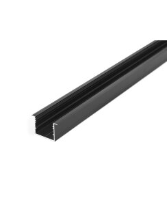 3 Meter LED Alu Profil Einbau breit 07 schwarz eloxiert 30mm Serie Varia