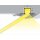 3 Meter LED Profil Einputz Tief Rohaluminium ohne Abdeckung 21mm Serie L