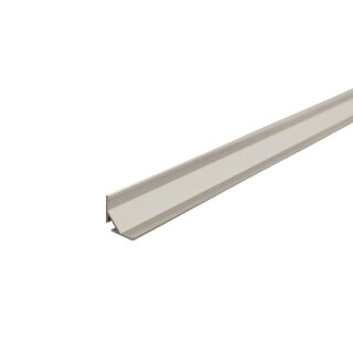 3 Meter LED Aluleiste Corner 45 Grad 11mm Serie Eco Plus Silber