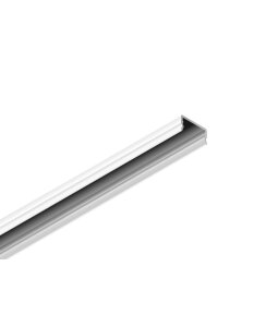 2 Meter LED Aluleiste Aufputz flach weiß 12mm Serie...