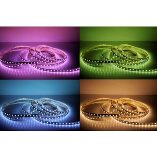 5 Meter LED Strip 24V 5050 RGBW Warmweiss (4 in 1 Chip) 19W & 60 Leds/M IP63