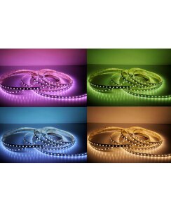 5 Meter LED Strip 24V 5050 RGBW Warmweiss (4 in 1 Chip)...