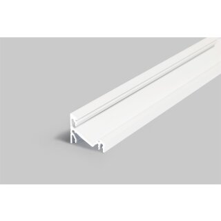 LED Profil 2 Meter Aluminium Alu satiniert transparent LED-Streifen Abdeckung 