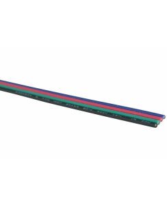 Flachbandkabel Meterware 4x0,82mm² für RGB LED Streifen
