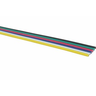 Flachbandkabel Meterware 6x0,82mm² für RGB + CCT LED Streifen