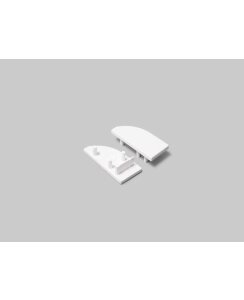 Endkappen 2er Set für LED Profil Voute 10mm weiß, Serie M